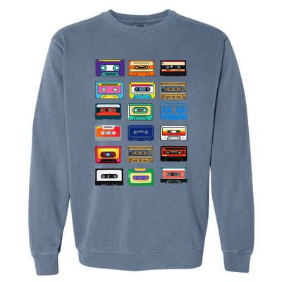 Cassette Tapes Mixtapes 1980s 1990s Radio Music Graphic Garment-Dyed Sweatshirt