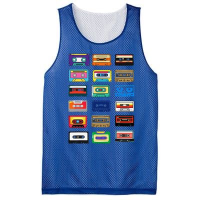 Cassette Tapes Mixtapes 1980s 1990s Radio Music Graphic Mesh Reversible Basketball Jersey Tank