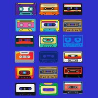 Cassette Tapes Mixtapes 1980s 1990s Radio Music Graphic Womens Tank Top
