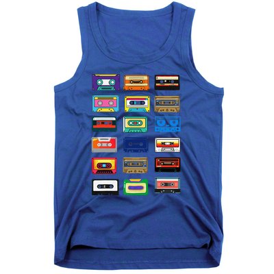 Cassette Tapes Mixtapes 1980s 1990s Radio Music Graphic Tank Top