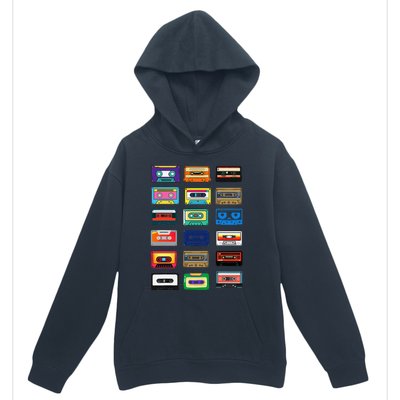 Cassette Tapes Mixtapes 1980s 1990s Radio Music Graphic Urban Pullover Hoodie