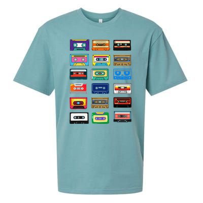 Cassette Tapes Mixtapes 1980s 1990s Radio Music Graphic Sueded Cloud Jersey T-Shirt