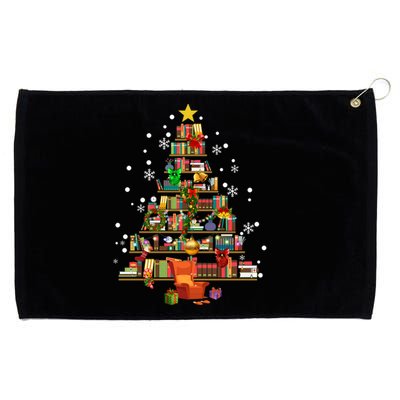 Christmas Tree Made Of Books Book Tree Bookworm Christmas Great Gift Grommeted Golf Towel