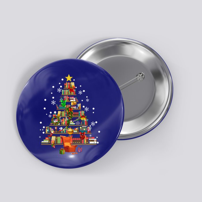 Christmas Tree Made Of Books Book Tree Bookworm Christmas Great Gift Button