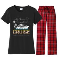 Cruise Trip Mother Daughter Cruise Ship Trip Leopard 2024 Women's Flannel Pajama Set