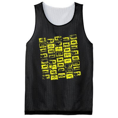 Cassette Tapes Mixtapes 1980s 1990s Music Mesh Reversible Basketball Jersey Tank