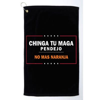 Chinga Tu Maga Pendejo No Mas Naranja Golf Towel