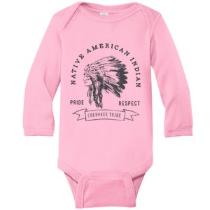 Cherokee Tribe Native American Indian Pride Respect Baby Long Sleeve Bodysuit