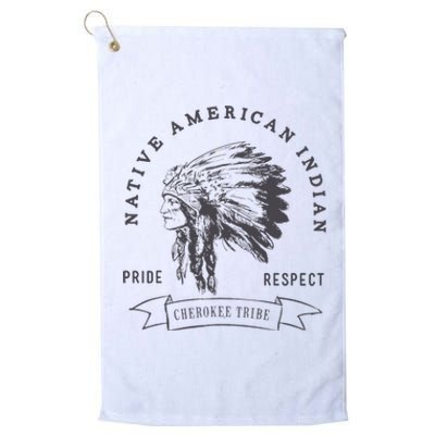 Cherokee Tribe Native American Indian Pride Respect Platinum Collection Golf Towel