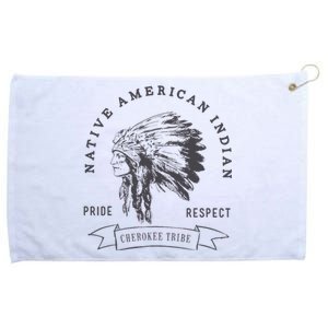 Cherokee Tribe Native American Indian Pride Respect Grommeted Golf Towel