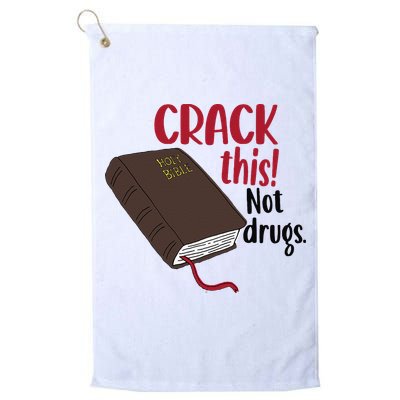 Crack This Not Drugs Holy Bible Christian God Saying Golf Towel