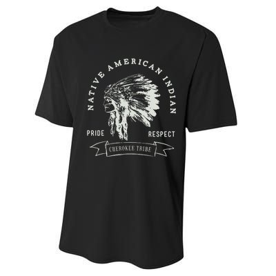 Cherokee Tribe Native American Indian Pride Respect Design Performance Sprint T-Shirt