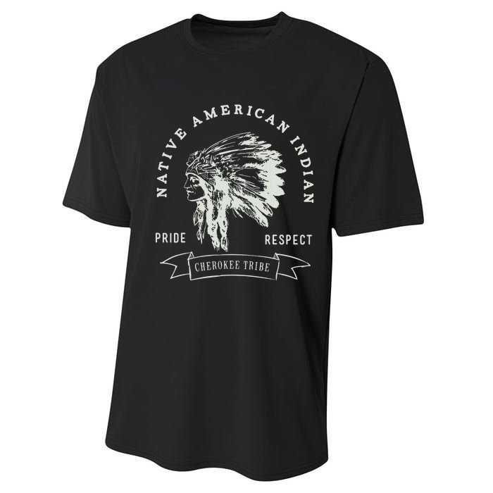 Cherokee Tribe Native American Indian Pride Respect Design Performance Sprint T-Shirt