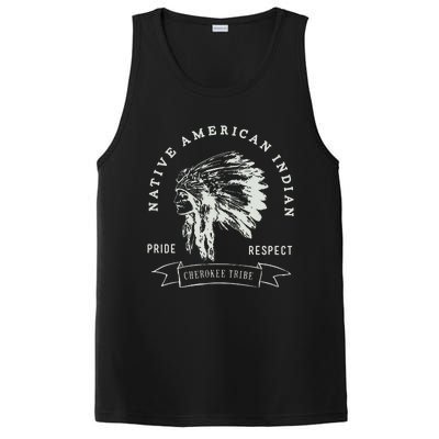 Cherokee Tribe Native American Indian Pride Respect Design PosiCharge Competitor Tank