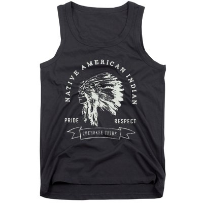 Cherokee Tribe Native American Indian Pride Respect Design Tank Top