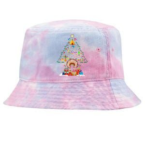 Christmas Tree Native American Tribe Tie-Dyed Bucket Hat