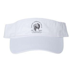 Cherokee Tribe Native American Indian Pride Respect Print Valucap Bio-Washed Visor