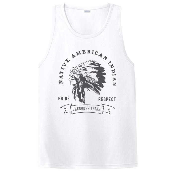 Cherokee Tribe Native American Indian Pride Respect Print PosiCharge Competitor Tank