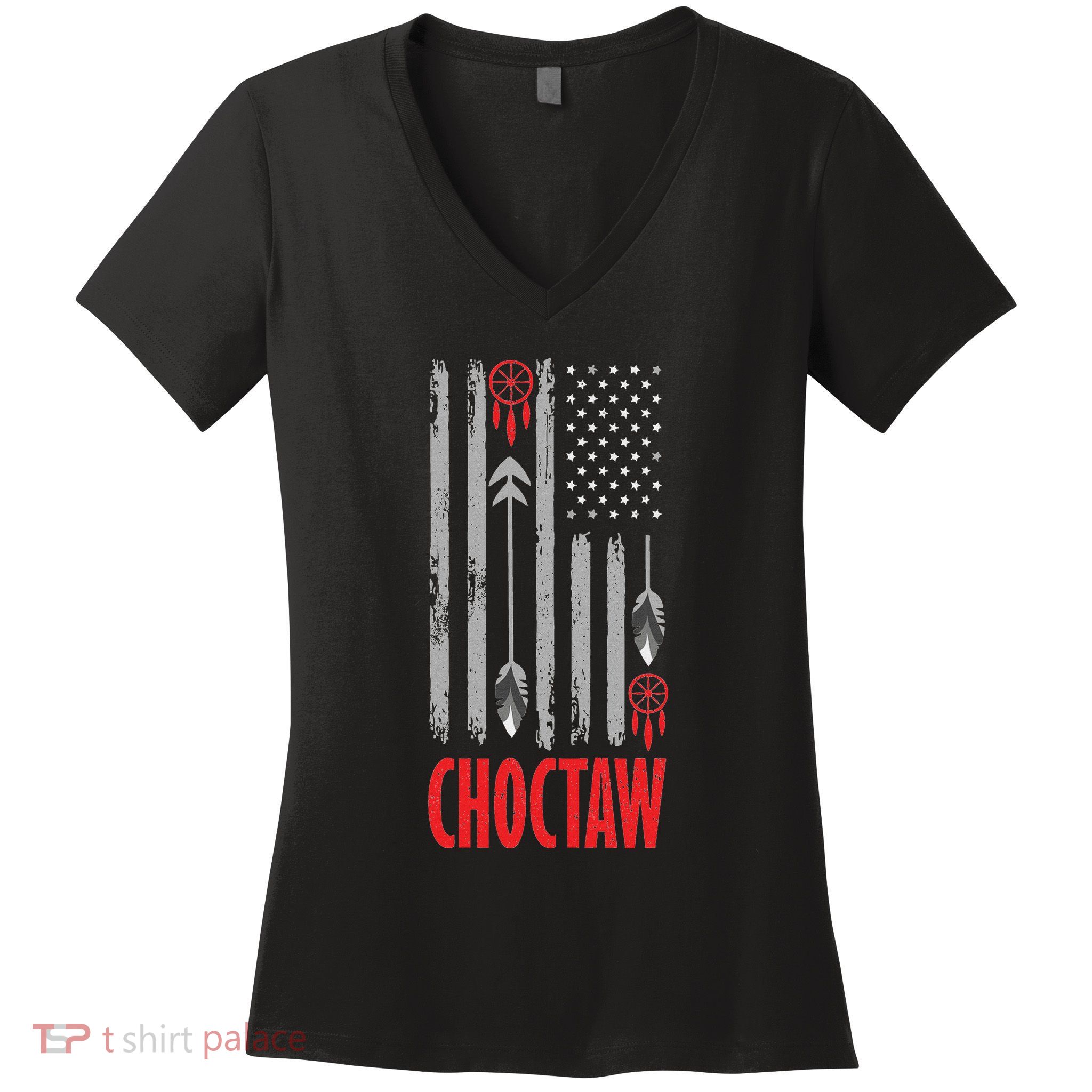 Choctaw Tribe Native American Day Indigenous Peoples Day Women's V-Neck T-Shirt