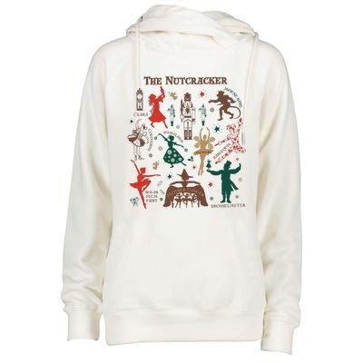 Christmas The Nutcracker Ballet Sugar Plum Fairy Womens Funnel Neck Pullover Hood