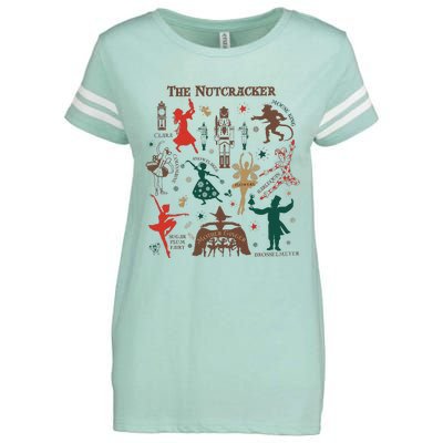 Christmas The Nutcracker Ballet Sugar Plum Fairy Enza Ladies Jersey Football T-Shirt