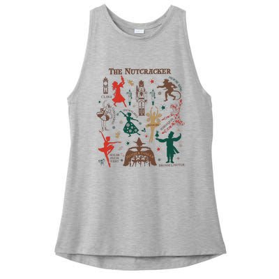 Christmas The Nutcracker Ballet Sugar Plum Fairy Ladies PosiCharge Tri-Blend Wicking Tank