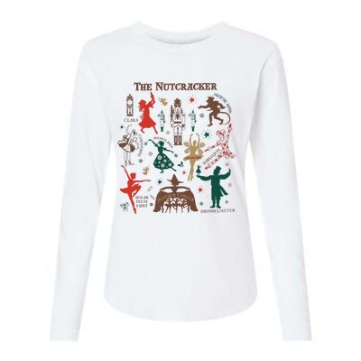 Christmas The Nutcracker Ballet Sugar Plum Fairy Womens Cotton Relaxed Long Sleeve T-Shirt