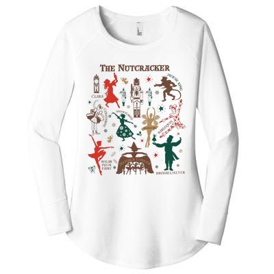 Christmas The Nutcracker Ballet Sugar Plum Fairy Women's Perfect Tri Tunic Long Sleeve Shirt