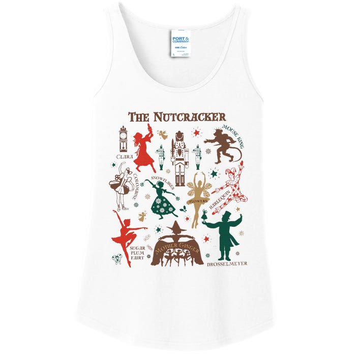 Christmas The Nutcracker Ballet Sugar Plum Fairy Ladies Essential Tank