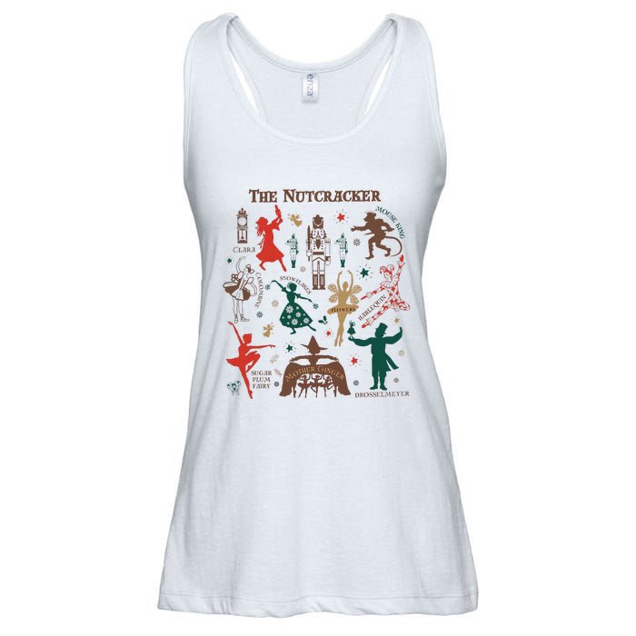 Christmas The Nutcracker Ballet Sugar Plum Fairy Ladies Essential Flowy Tank