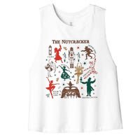 Christmas The Nutcracker Ballet Sugar Plum Fairy Women's Racerback Cropped Tank