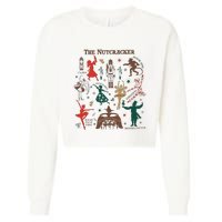 Christmas The Nutcracker Ballet Sugar Plum Fairy Cropped Pullover Crew