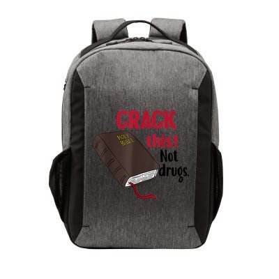 Crack This Not Drugs Holy Bible Christian God Vector Backpack