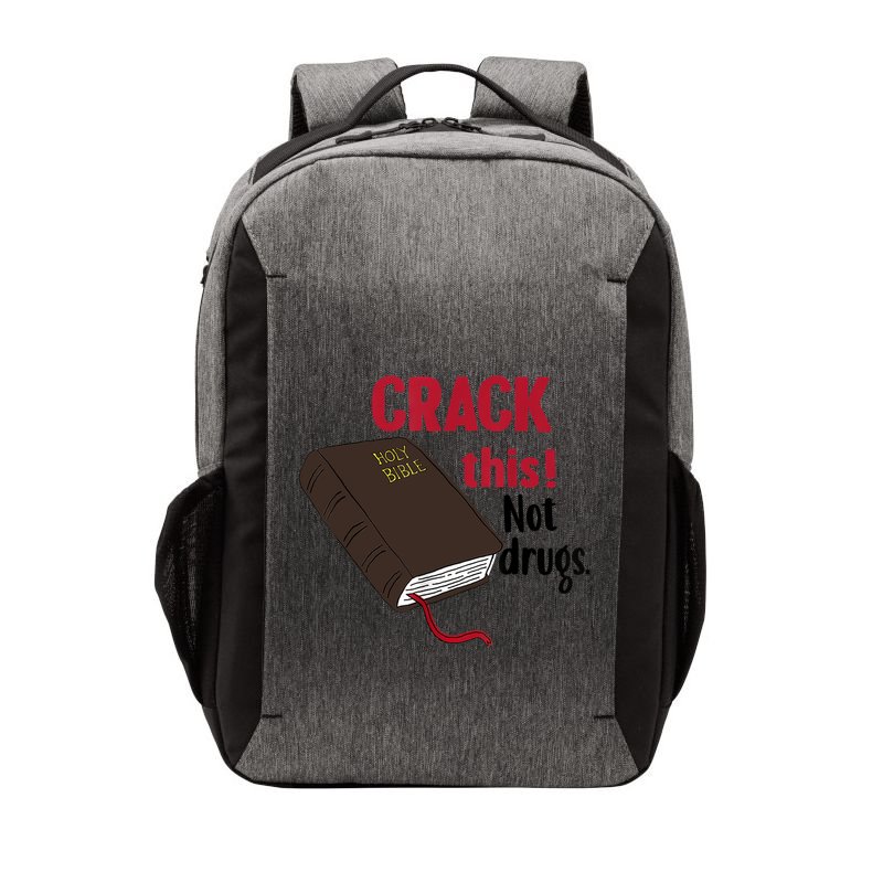 Crack This Not Drugs Holy Bible Christian God Vector Backpack