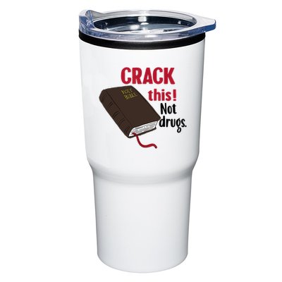 Crack This Not Drugs Holy Bible Christian God Tumbler