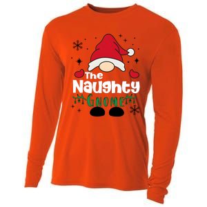 Christmas The Naughty Gnome Funny Family Matching Holiday Season Cooling Performance Long Sleeve Crew