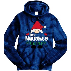 Christmas The Naughty Gnome Funny Family Matching Holiday Season Tie Dye Hoodie