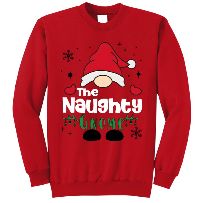 Christmas The Naughty Gnome Funny Family Matching Holiday Season Sweatshirt