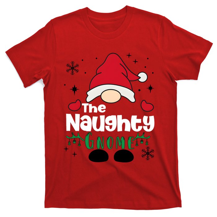 Christmas The Naughty Gnome Funny Family Matching Holiday Season T-Shirt