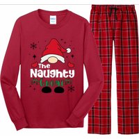 Christmas The Naughty Gnome Funny Family Matching Holiday Season Long Sleeve Pajama Set