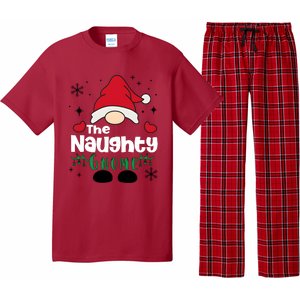 Christmas The Naughty Gnome Funny Family Matching Holiday Season Pajama Set