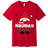 Christmas The Naughty Gnome Funny Family Matching Holiday Season Premium T-Shirt