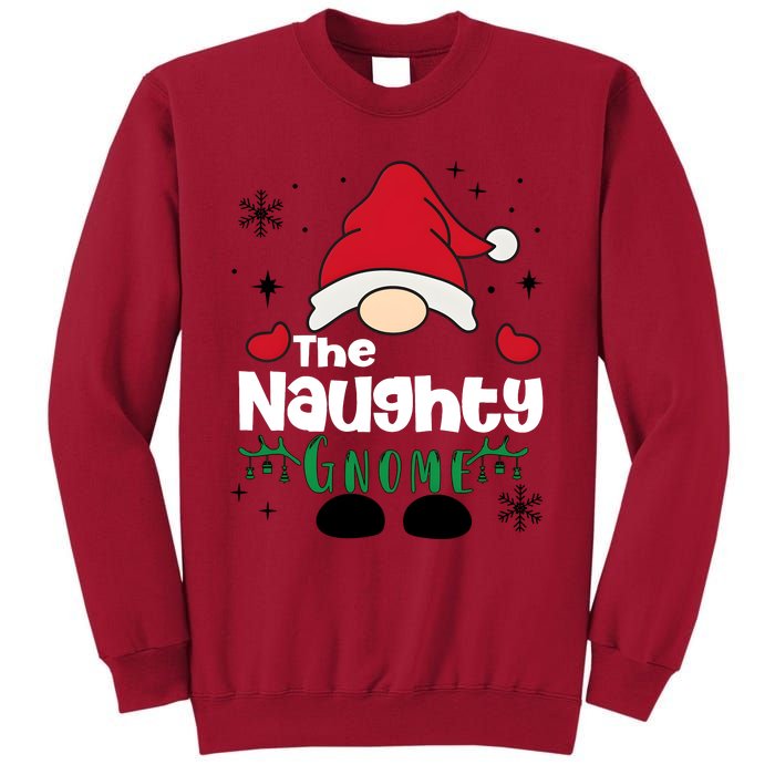 Christmas The Naughty Gnome Funny Family Matching Holiday Season Tall Sweatshirt