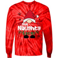 Christmas The Naughty Gnome Funny Family Matching Holiday Season Tie-Dye Long Sleeve Shirt