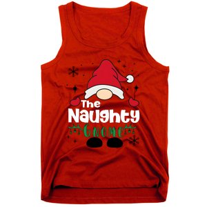 Christmas The Naughty Gnome Funny Family Matching Holiday Season Tank Top