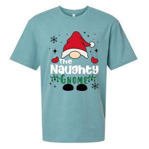 Christmas The Naughty Gnome Funny Family Matching Holiday Season Sueded Cloud Jersey T-Shirt