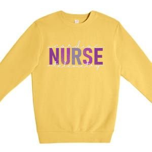 Cardiac Telemetry Nurse Practitioner Heart Nursing Pcu Nurse Premium Crewneck Sweatshirt