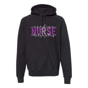 Cardiac Telemetry Nurse Practitioner Heart Nursing Pcu Nurse Premium Hoodie