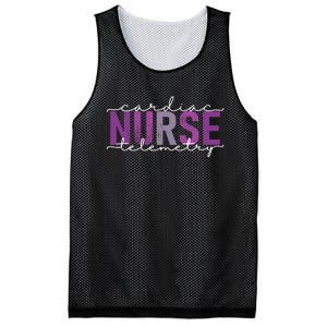 Cardiac Telemetry Nurse Practitioner Heart Nursing Pcu Nurse Mesh Reversible Basketball Jersey Tank