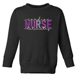 Cardiac Telemetry Nurse Practitioner Heart Nursing Pcu Nurse Toddler Sweatshirt